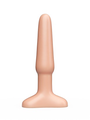 Классический анальный плаг телесного цвета - 11,5 см.