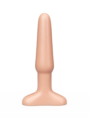 Классический анальный плаг телесного цвета - 11,5 см.