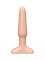 Классический анальный плаг телесного цвета - 11,5 см.