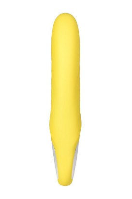 Жёлтый вибратор Satisfyer Yummy Sunshine - 22,5 см.