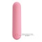 Нежно-розовая перезаряжаемая вибропуля Stefan - 8 см.