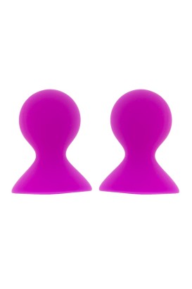 Ярко-розовые помпы для сосков LIT-UP NIPPLE SUCKERS LARGE PINK