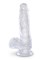 Прозрачный фаллоимитатор King Cock Clear 6  Cock with Balls - 17,8 см.