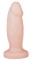 Телесная анальная пробка-фаллос - 12 см.