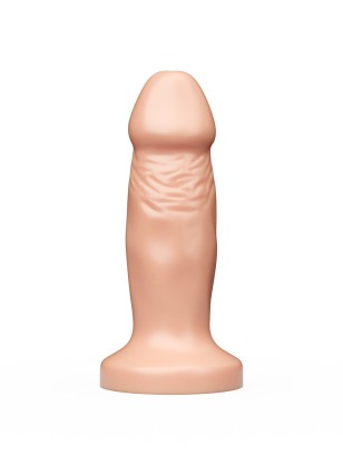 Телесная анальная пробка-фаллос - 12 см.