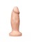 Телесная анальная пробка-фаллос - 12 см.