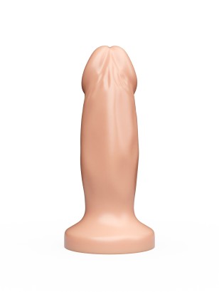 Телесная анальная пробка-фаллос - 12 см.