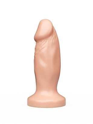 Телесная анальная пробка-фаллос - 12 см.