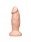 Телесная анальная пробка-фаллос - 12 см.