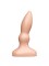Телесный анальный плаг с каплевидным кончиком - 10 см.