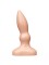 Телесный анальный плаг с каплевидным кончиком - 10 см.