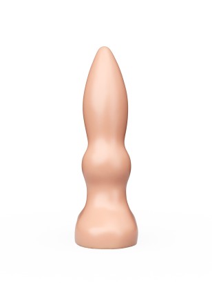 Телесный анальный плаг с каплевидным кончиком - 10 см.