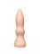 Телесный анальный плаг с каплевидным кончиком - 10 см.