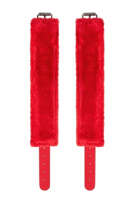 Красные оковы Anonymo из искусственной кожи