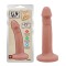 Телесный фаллоимитатор на присоске Eves Allure - 18,5 см.