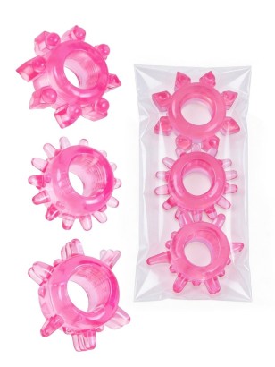 Комплект из трех розовых эрекционных колец