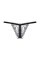 Черные ажурные трусики с вырезом и завязочкой