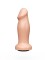 Анальный фаллоимитатор телесного цвета с ярко выраженной головкой - 14 см.