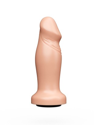 Анальный фаллоимитатор телесного цвета с ярко выраженной головкой - 14 см.