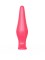 Розовая анальная пробка с узеньким кончиком - 14 см.