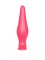 Розовая анальная пробка с узеньким кончиком - 14 см.