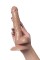 Коричневый фаллоимитатор-реалистик Delion - 20,5 см.