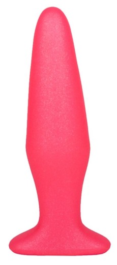 Розовая анальная пробка - 14 см.