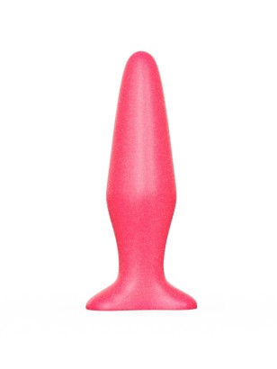 Розовая анальная пробка - 14 см.
