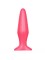 Розовая анальная пробка - 14 см.