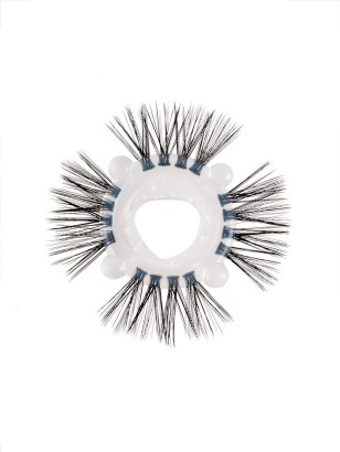 Эластичное эрекционное кольцо с черными «ресничками»