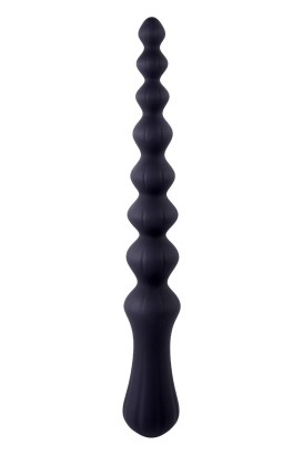 Черная анальная цепочка Beads Hunter - 24,1 см.