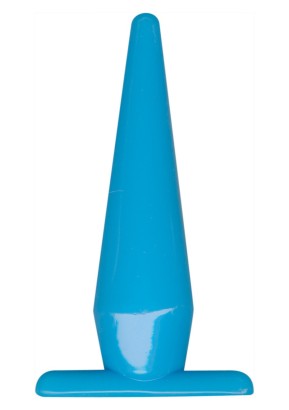 Голубая анальная пробка Funky Blue - 10,50 см.