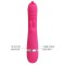 Розовый вибратор-кролик с мембранным стимулятором Phoenix - 20,2 см.