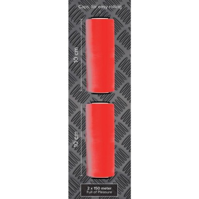 Набор из двух рулонов красной ленты для фиксации - 2 х 150 м.