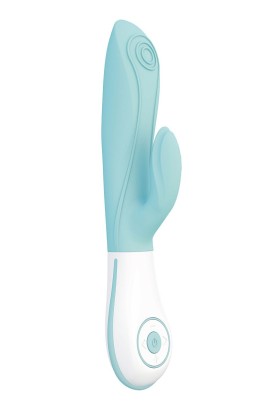 Нежно-голубой перезаряжаемый вибратор OVO E7