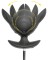 Черная расширяющаяся анальная пробка с вибрацией RC Inflatable Expander Plug with Vibration