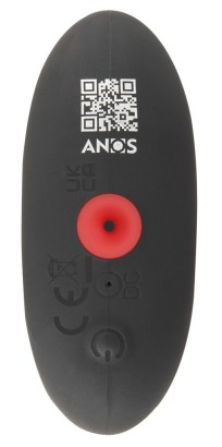 Черная расширяющаяся анальная пробка с вибрацией RC Inflatable Expander Plug with Vibration