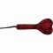 Красная шлепалка-сердечко с цветочным принтом - 28 см.