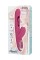 Розовый вибратор с двигающимся язычком и стимулирующим шариком Monti - 24 см.