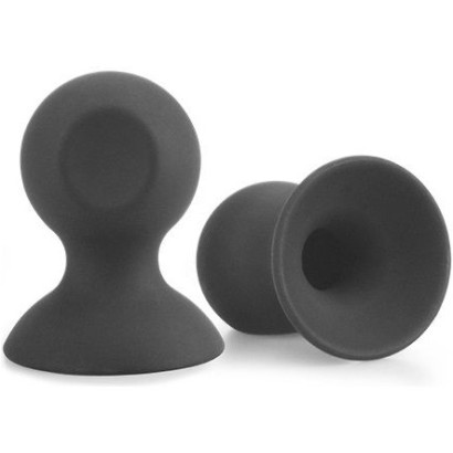 Черные силиконовые присоски на соски Bondage Fetish Silicone Comfort Nipple Suckers