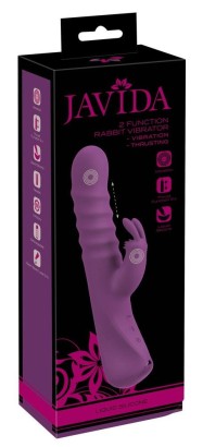 Фиолетовый вибратор-кролик 2 Function Rabbit Vibrator - 23,7 см.