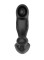 Черный вибромассажер простаты с вращающимся шариком