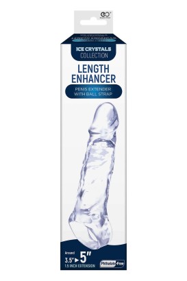 Прозрачная насадка-удлинитель Length Enhancer с подхватом - 16 см.