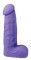Фиолетовый фаллоимитатор среднего размера XSKIN 6 PVC DONG - 15 см.
