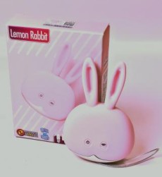 Розовый вибромассажер с ушками Lemon Rabbit