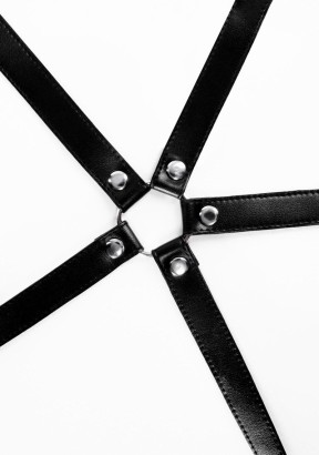 Черная портупея  Ингрид 