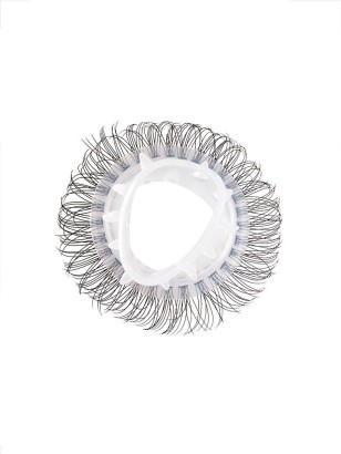 Эластичное эрекционное кольцо с длинными черными «ресничками»