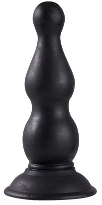 Чёрная анальная пробка с тонким кончиком MENZSTUFF PAWN PROBE BLACK - 15 см.