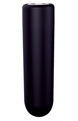 Черная перезаряжаемая вибропуля Power Bullet