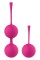 Набор розовых вагинальных шариков PLEASURE BALLS & EGGS DUO BALL SET